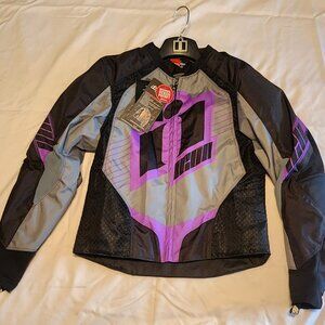 NWT Women's MD Icon Overlord 2 Motorcycle Riding Jacket